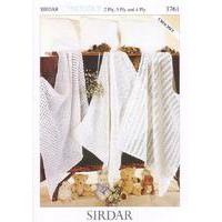 blankets and pillowcases in sirdar 2 ply 3 ply and 4 ply 3761