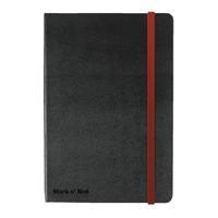 Black n Red A5 90gm2 144 Pages Ruled and Numbered Journal Casebound