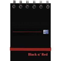 Black n Red A7 Reporters Notebook with 140 Ruled Pages Pack of 5