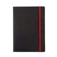 Black n Red A6 Business Journal Soft Cover 90gm2 Numbered Pages Black