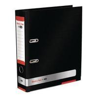 Black n Red by Elba A4 80mm Lever Arch File Black 400051488