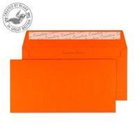 Blake Creative Colour DL 120gm2 Peel and Seal Wallet Envelopes Pumpkin