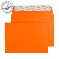 blake creative colour c6 120gm2 peel and seal wallet envelopes pumpkin