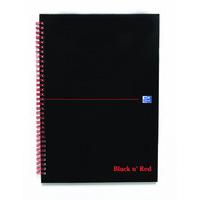 Blk N Red Wirnbk A4 140 Pages Ft/idxed - 5 Pack