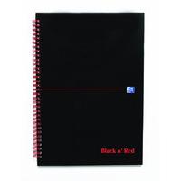 Blk N Red Wirnbk A4 140 Pages Ft Perfor - 5 Pack