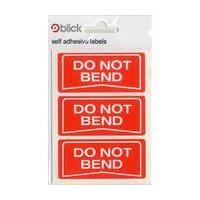 Blick Do Not Bend Labels 21 Pack