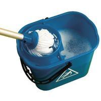 Blue Plastic Mop Bucket with Wringer 15 Litre 102946BU