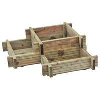 Blooma Timber Corner Planter (H)280mm (W)960mm