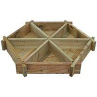 Blooma Timber Herb Wheel Planter (H)140mm (W)1.07m