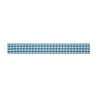 blue gingham ribbon 15 mm x 5 m