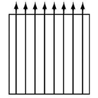 blooma steel spear top wide gate h930mm w810mm