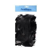 black craft feathers