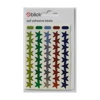 blick coloured stars labels 90 pack metallic