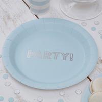 Blue Pastel Perfection Paper Party Plates