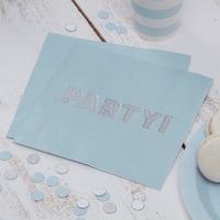 Blue Pastel Perfection Paper Party Napkins