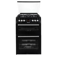 blomberg ggn61z 60cm double oven gas cooker in black fsd