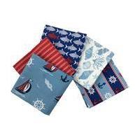 Blue Days By The Sea Fat Quarters 5 Pack