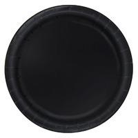 Black Big Value 6 3/4in Paper Party Plates