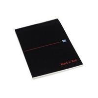 Black n Red Executive Desk Pad 90gsm Margin Ruled 100pp A4 Ref