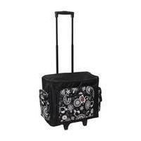 Black Floral Sewing Machine Trolley Bag
