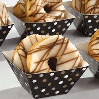 Black Square Paper Bowls