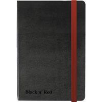 Black n Red A6 Casebound Hardback Journal Notebook 400033672