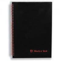 Black n Red Wirebound Smart Book 140 Pages Ruled Feint A5 846350264