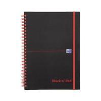 Black n Red A5 Wirebound Polypropylene Notebook 140 Pages Ruled Pack