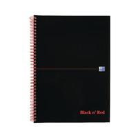 Black n Red A5 Wirebound Notebook 100 Pages Pack of 10 846350152