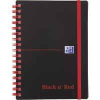 Black n Red A6 Wirebound Polypropylene Notebook 140 Pages Ruled Pack