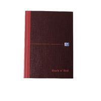 Black n Red A5 Casebound Hardback Notebook A-Z Index 192 Pages Pack of