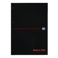 Black n Red A4 Executive Refill Pad Ruled Margin 300 Pages Pack of 3