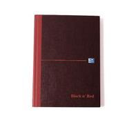 Black n Red A5 Casebound Hardback Single Cash Book Pack of 5 100080414