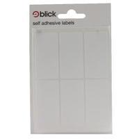 blick white 42 labels in bags 25x50mm pack of 840 rs001959