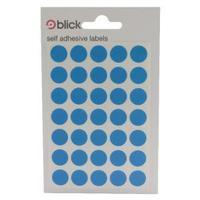 blick blue coloured labels in bags round 13mm pack of 2800 rs003953