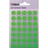 Blick Green Fluorescent Labels in Bags Round 13mm Pack of 2800