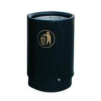 Black and Gold Victorian Open Top 75 Litre Bin 321775