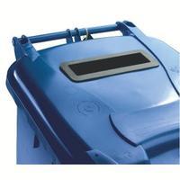 Blue Confidential Waste Wheelie Bin 140 Litre With Slot and Lid Lock