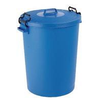 Blue Light Duty 110 Litre Dustbin With Lid 382066