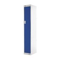 blue door 300mm deep single compartment locker mc00001