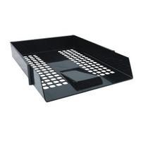 black plastic letter tray pack of 12 wx10050