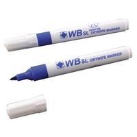 Blue Whiteboard Markers Chisel Tip Pack of 10 WX26036