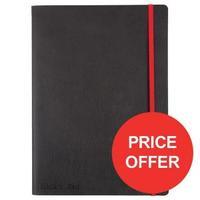 Black n Red B5 Business Journal Soft Cover 90gm2 Numbered Pages Black