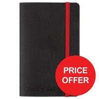 black n red a6 business journal soft cover 90gm2 numbered pages black