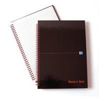 Black Red x2 A4 Wirebound Notebo...