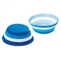 Blue Stripe Cupcake Cases Medium