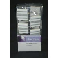 black stripe set of 12 shower hooks