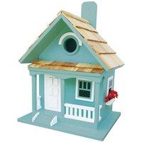 Blue Aqua Cottage Birdhouse
