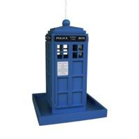 Blue Police Box Seed Feeder