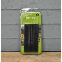 Black 15cm Plant Labels (Pack of 50) by Garland